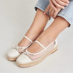 Dolce Vita Cream Espadrille Flats